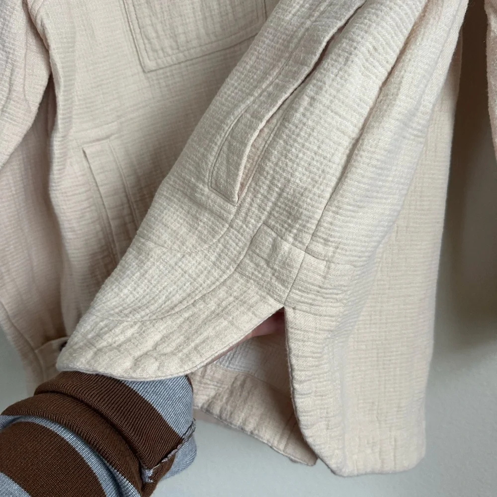 Madewell Womens Waffleback Branner Shirt Jacket Shacket - Picture 8 of 15